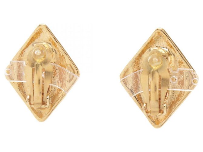 Orecchini a clip Chanel Coco Mark a forma di diamante - vista 2
