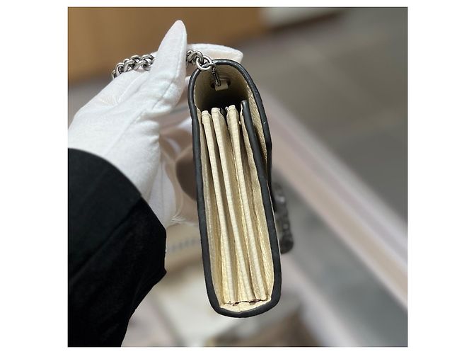 Gucci Dionysus Bag On Chain Off-white Leather - view 3