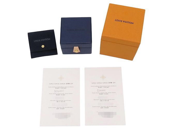 Pendientes de botón Louis Vuitton en oro blanco de 18K y diamantes - vista 13