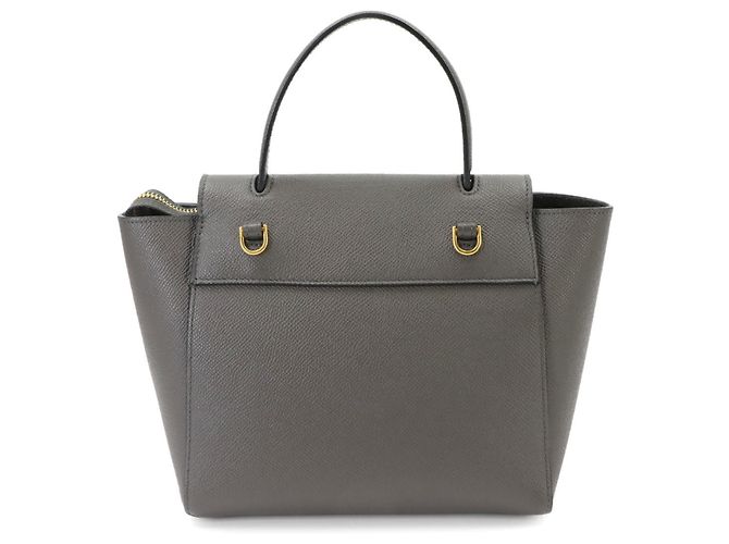 Céline Celine Sac banane/Sac à main en cuir gris - vue 2