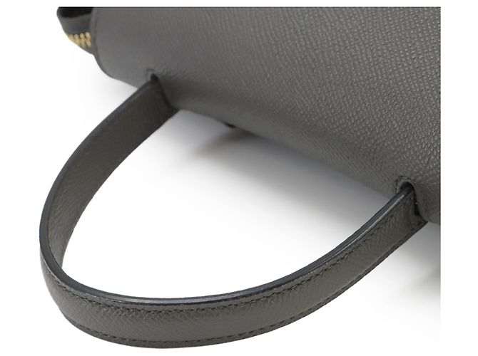 Céline Celine Sac banane/Sac à main en cuir gris - vue 5