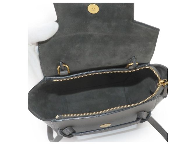 Céline Celine Sac banane/Sac à main en cuir gris - vue 6