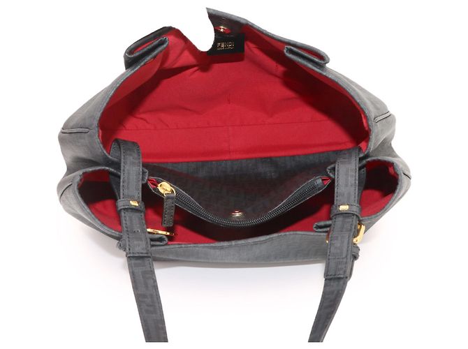 Borsa Fendi Zucchino Gray - vista 7