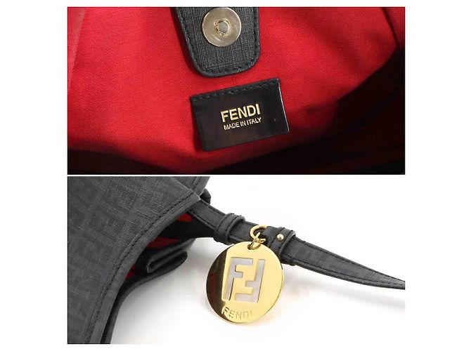 Borsa Fendi Zucchino Gray - vista 9