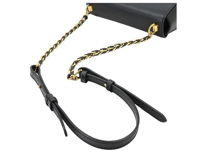 Borsa a tracolla con catena Louis Vuitton Epi Twist MM - vista 7
