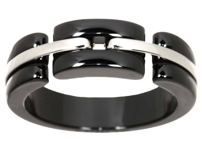Chanel Ultra Ring aus 18K Weißgold und schwarzer Keramik - Ansicht 2