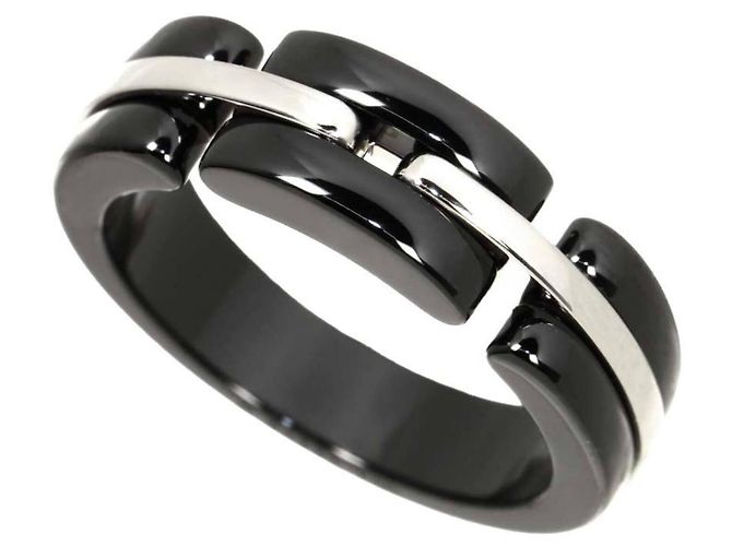 Chanel Ultra Ring aus 18K Weißgold und schwarzer Keramik - Ansicht 7
