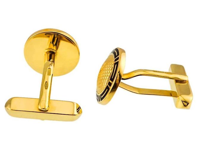 Bulgari Abotoaduras Bvlgari em esmalte e ouro amarelo 18K - vista 6