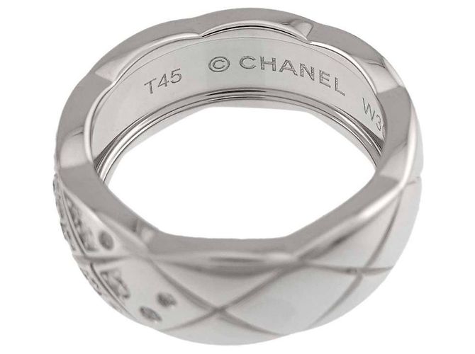 Anello Chanel Coco Crush Medium in oro bianco 18K - vista 4
