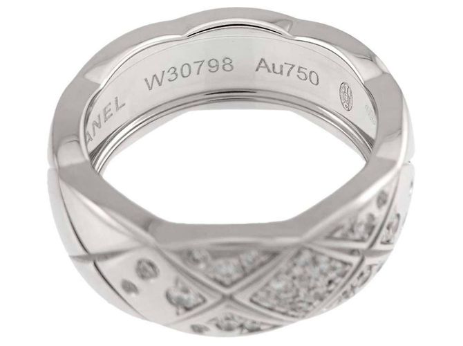 Anello Chanel Coco Crush Medium in oro bianco 18K - vista 5