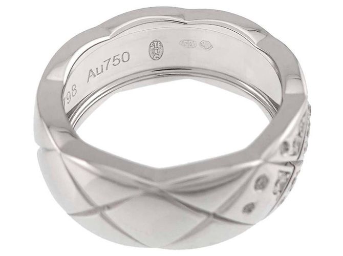 Anello Chanel Coco Crush Medium in oro bianco 18K - vista 6