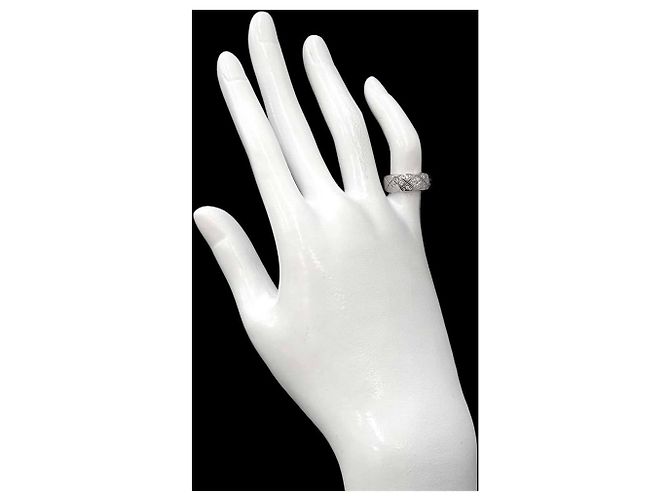 Anello Chanel Coco Crush Medium in oro bianco 18K - vista 9