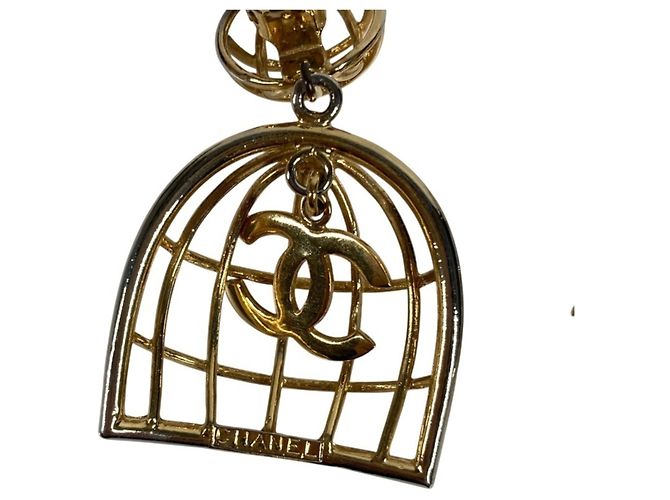 CHANEL Vintage Birdcage Clip-On Ohrringe - Ansicht 7
