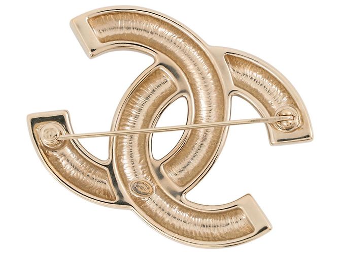 Spilla Chanel Coco Mark con strass - vista 3