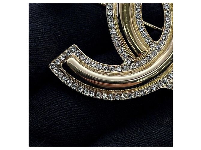 Spilla Chanel Coco Mark con strass - vista 6
