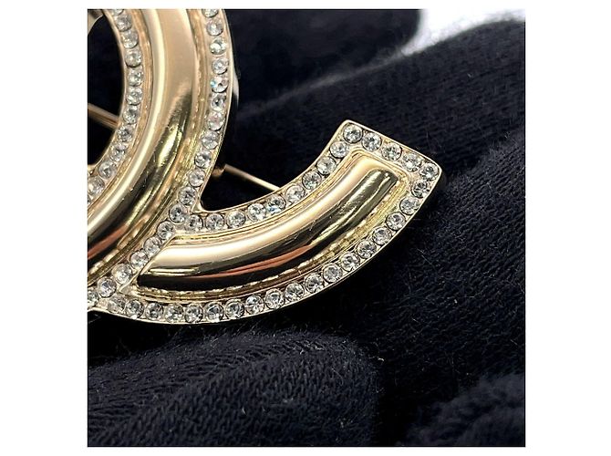 Spilla Chanel Coco Mark con strass - vista 7