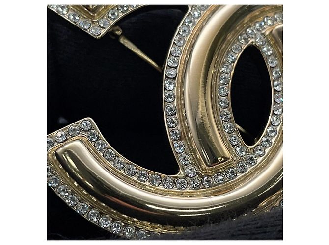 Spilla Chanel Coco Mark con strass - vista 8