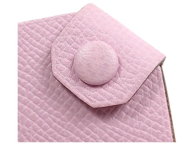 Hermès Funda de pasaporte Hermes en Rose Confetti - vista 5