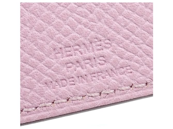 Hermès Funda de pasaporte Hermes en Rose Confetti - vista 6