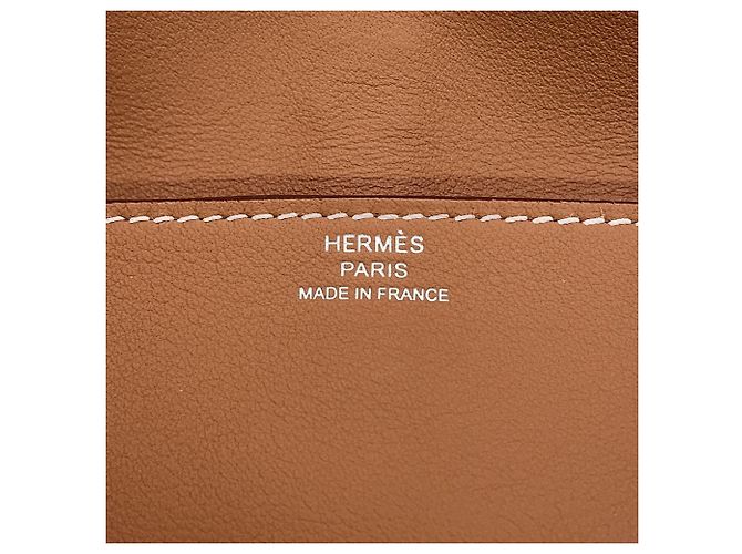 Hermès Borsa a tracolla Hermes Glenan To Go in pelle Swift Gold - vista 14