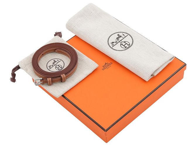 Hermès Borsa a tracolla Hermes Glenan To Go in pelle Swift Gold - vista 15