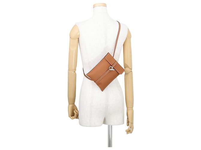 Hermès Borsa a tracolla Hermes Glenan To Go in pelle Swift Gold - vista 4