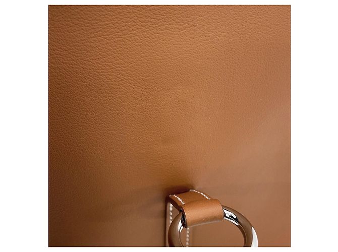 Hermès Borsa a tracolla Hermes Glenan To Go in pelle Swift Gold - vista 6