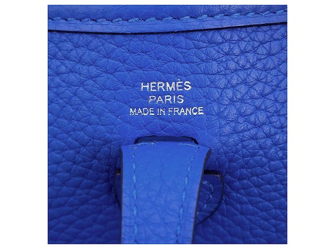 Hermès Hermes Evelyne TPM Schultertasche in Amazon Blue Zellige - Ansicht 14