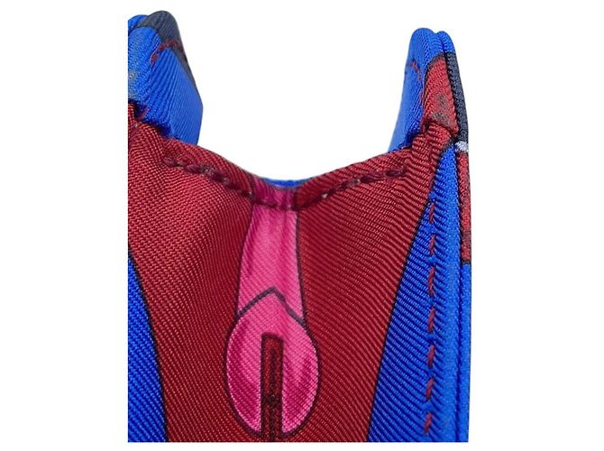 Hermès Hermes Kara Chain Shoulder Bag in Blue Multicolor Silk - view 11
