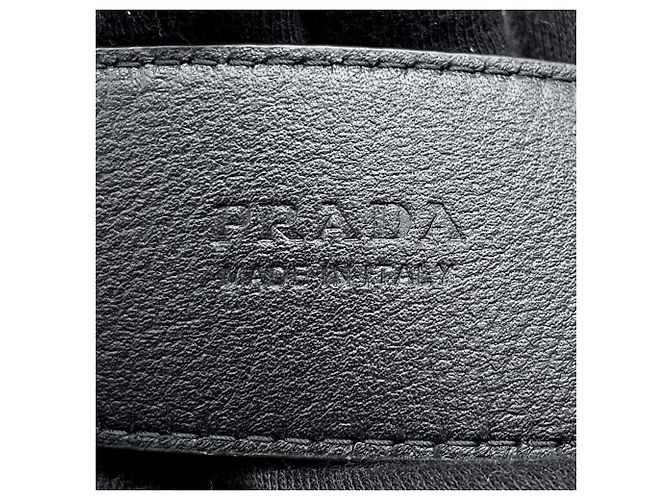 Prada Ledergürtel mit Nieten-Dreieck - Ansicht 9