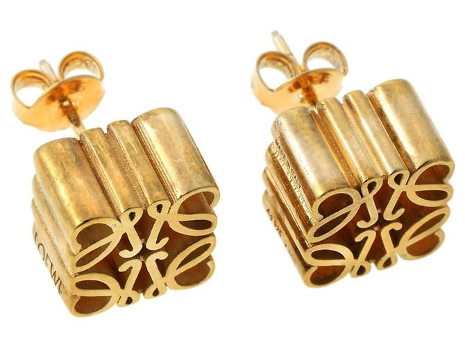 Pendientes de botón Loewe Anagram - vista 3