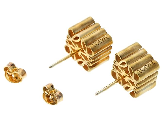 Pendientes de botón Loewe Anagram - vista 4