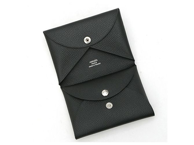 Hermès Portacarte e monete Hermes Calvi Duo - vista 4