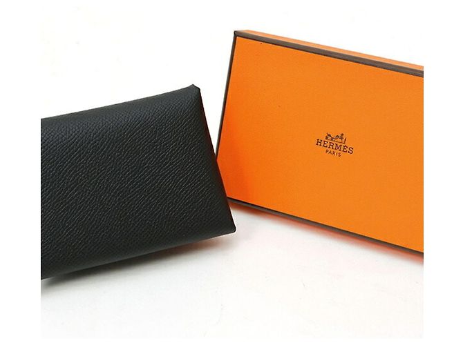 Hermès Portacarte e monete Hermes Calvi Duo - vista 7