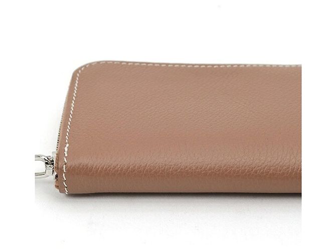 Hermès Tarjetero Compacto Hermes en Gold Brown - vista 3