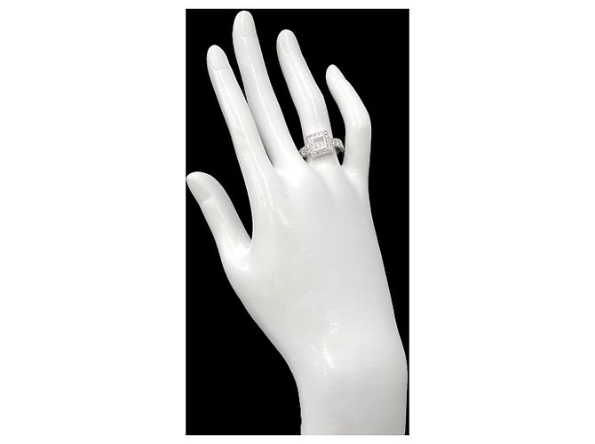 Anel Chopard Happy Diamonds 1 em ouro branco - vista 8