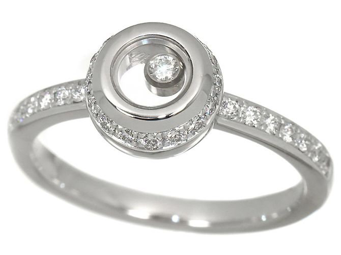 Chopard Happy Diamond Ring in 18K White Gold - view 6