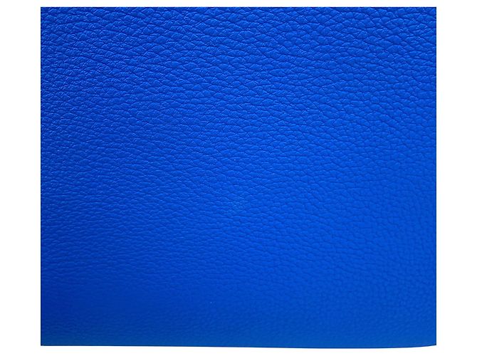 Bolsa tote Hermès Kara em couro azul e verde - vista 8