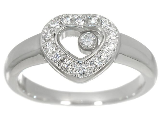 Anillo Chopard Happy Diamond Heart en oro blanco de 18K - vista 3