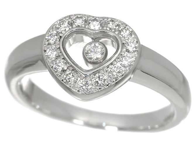 Anillo Chopard Happy Diamond Heart en oro blanco de 18K - vista 6