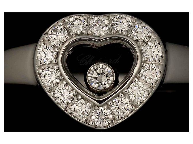 Anillo Chopard Happy Diamond Heart en oro blanco de 18K - vista 7