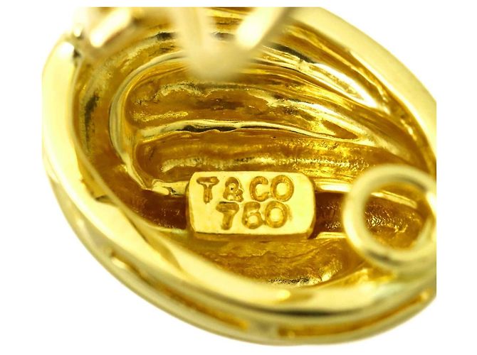 Autre Marque Pendientes de clip Tiffany & Co. en oro amarillo de 18K - vista 4
