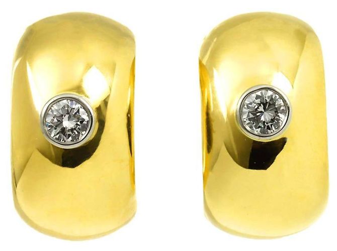 Autre Marque Tiffany & Co. Clip-On Ohrringe aus 18K Gelbgold - Ansicht 3