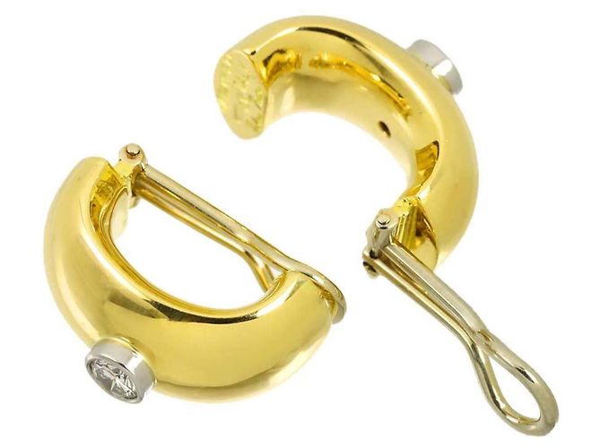 Autre Marque Tiffany & Co. Clip-On Ohrringe aus 18K Gelbgold - Ansicht 4