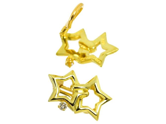 Autre Marque Boucles d'oreilles clips Tiffany & Co. Double Star Diamond - vue 4