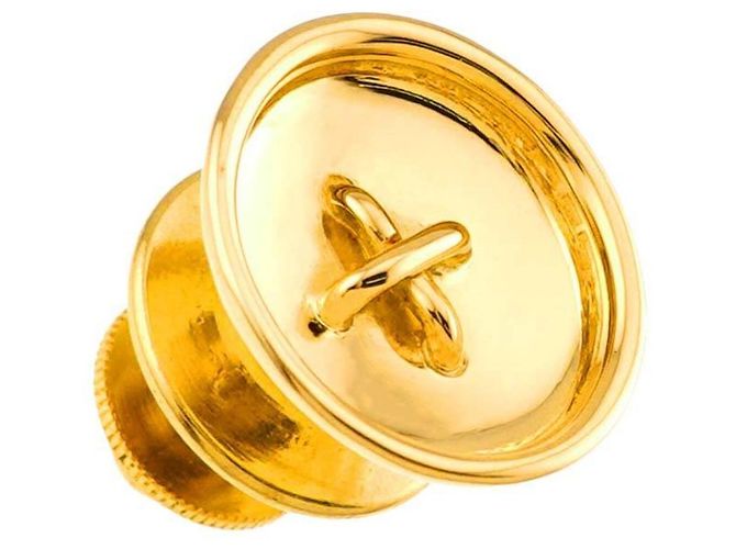 Autre Marque Broche de botón Tiffany & Co. en oro amarillo de 18K - vista 3