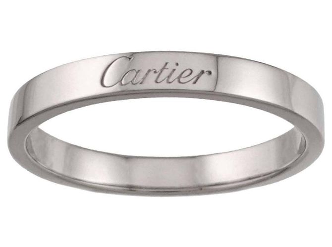Anello Cartier C de in Platino - vista 3