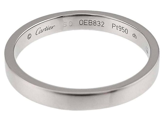 Anello Cartier C de in Platino - vista 4
