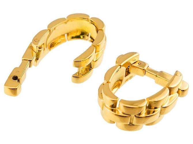 Abotoaduras Cartier Panthère em ouro amarelo 18K - vista 3