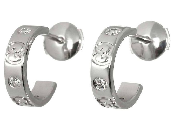 Gucci Icon Diamond Halbkreis-Ohrringe - Ansicht 2